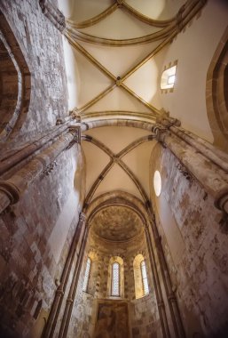 Interior of famous roman style Jaki church Hungary