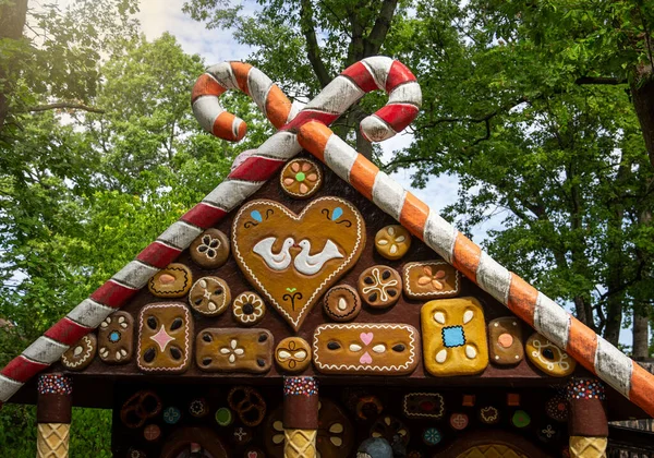 Detail of Hansel and Gretel house from Brothers grimm tale story