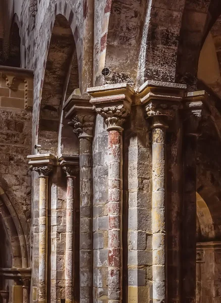 Interior of famous roman style Jaki church Hungary