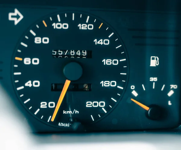 Detail Car Dashborad Speedmeter Older Car — Stock Photo, Image
