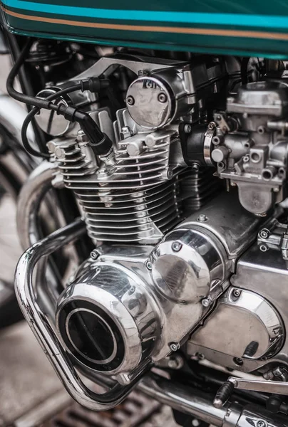 Bloque Motor Moto Moderna — Foto de Stock