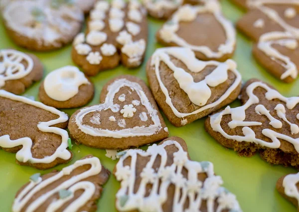 Traditional Home Made Christmas Cookie Ginger Breads — Stock Photo, Image