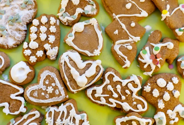 Traditional Home Made Christmas Cookie Ginger Breads — Stock Photo, Image