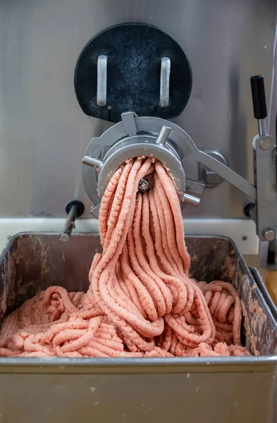 Trabajos Molinillo Carne Industria Alimentaria — Foto de Stock