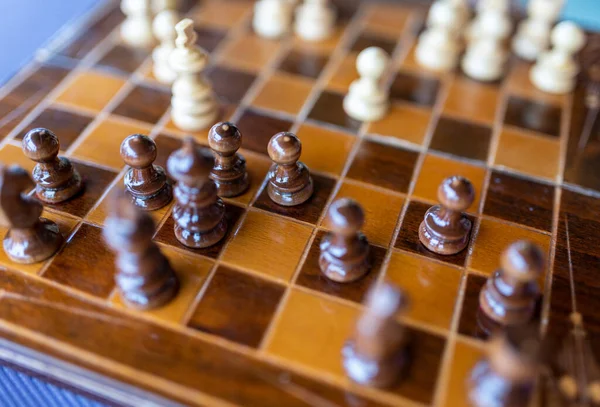 Detail Chess Set Board — Stock Photo, Image