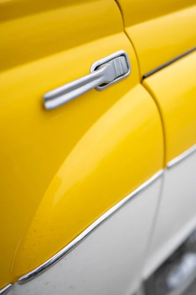 Klasyczny Retro Styl Trzonek Drzwi Samochodu Dziurki Klucza — Zdjęcie stockowe