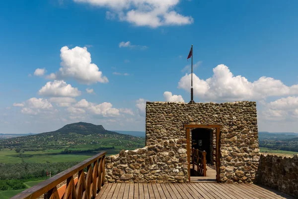 View Balaton Uplands Ruins Szigliget Medieval Castle — Stock Photo, Image