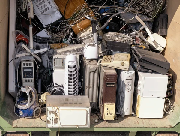 Montón Residuos Aparatos Electrónicos Diferencia —  Fotos de Stock