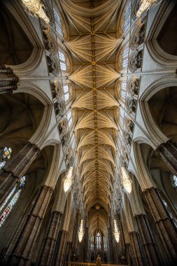 Ceiling of Westminster abbey London, United Kingdom,  July 2., 2024. clipart