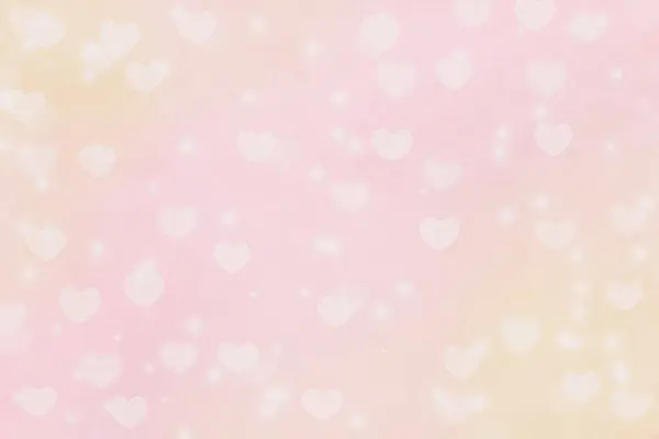 Smukke Lyse Sløret Pink Guld Pastel Valentinsdag Abstrakt Bokeh Baggrund Royaltyfrie stock-fotos