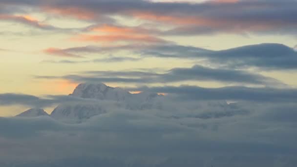 Fotografía Lapso Tiempo Del Pico Bogda Las Montañas Tianshan — Vídeo de stock