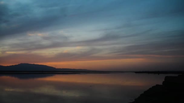 Helan Dağı Nda Sarı Nehir Batışı Ningxia Eyaleti Çin — Stok video