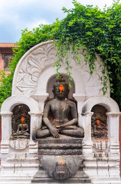 Άγαλμα Του Βούδα Στο Κατμαντού Νεπάλ — Φωτογραφία Αρχείου