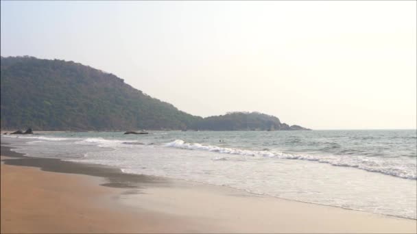 Agonda Beach Södra Goa Indien — Stockvideo