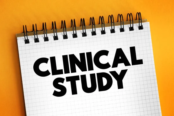 Clinical Study Typ Forskningsstudie Som Testar Hur Väl Nya Medicinska — Stockfoto