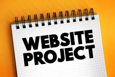 Sunumlar ve raporlar için Web Sitesi Proje metni kavramı