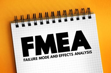 FMEA - Failure Modes and Effects Analysis acronym, business concept for presentations and reports clipart