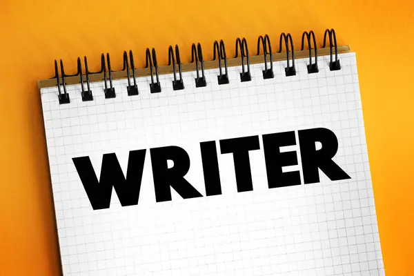 Writer Person Who Uses Written Words Different Writing Styles Techniques Stock Photo