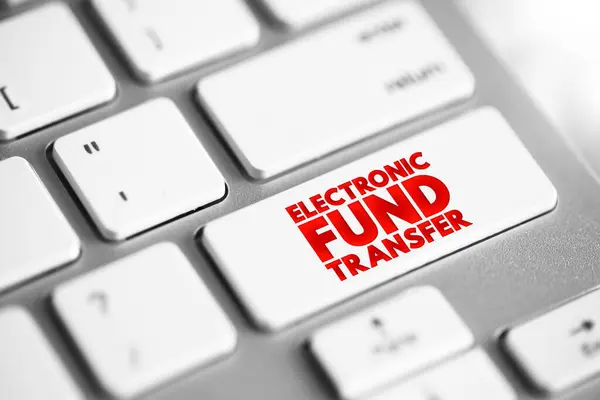 Transfert Électronique Fonds Est Transfert Électronique Argent Compte Bancaire Autre Images De Stock Libres De Droits