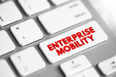 Enterprise Mobility, çeşitli aygıtlar ve uygulamalar, klavyedeki metin konsepti tuşu kullanarak çalışanların işlerini her yerden yapabilecekleri bir yaklaşımdır.