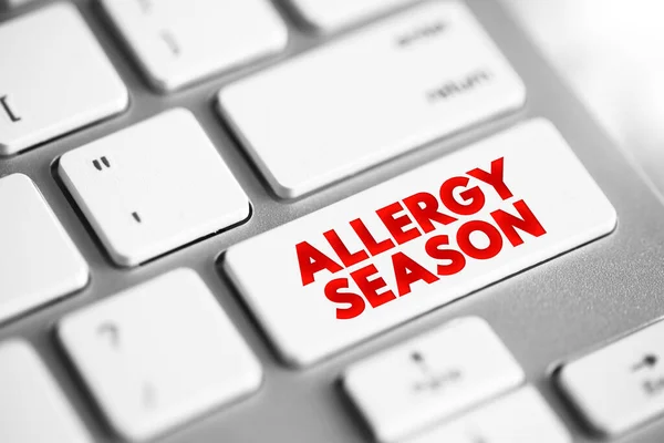 Temporada Alergias Muitas Áreas Alergias Começam Fevereiro Duram Até Início Imagem De Stock