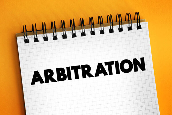 Arbitraje Forma Resolución Alternativa Disputas Que Resuelve Disputas Fuera Los — Foto de Stock