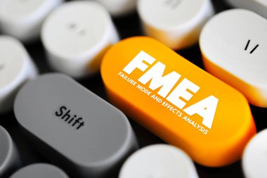 FMEA - Hata Kipleri ve Efektleri Analiz kısaltması, klavyedeki iş konsepti düğmesi