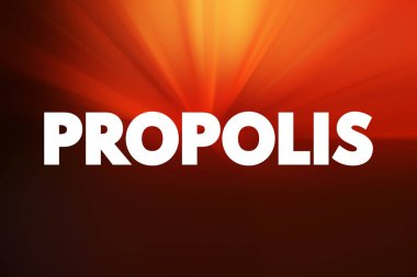 Propolis, ağaç tomurcukları, bitki özü ve diğer botanik kaynaklardan, metin kavramı geçmişinden arılar tarafından toplanan reçine benzeri bir maddedir.