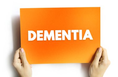 Bunama - bir dizi ilişkili semptom olarak ortaya çıkan bozukluk, genellikle beyin zarar gördüğünde ortaya çıkar, kart üzerindeki metin kavramı