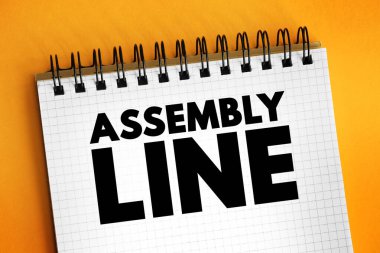 Assembly Line, iyi bir şeyin üretimini basamaklara, metin konseptini not defterine döken bir üretim sürecidir.