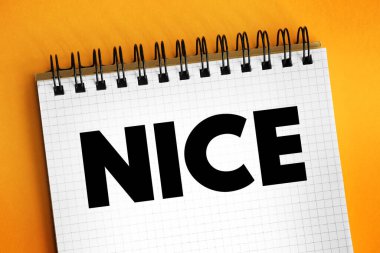 Güzel. Not defterinde hoş, kabul edilebilir ya da eğlenceli bir şeyi tanımlamak için kullanılır.