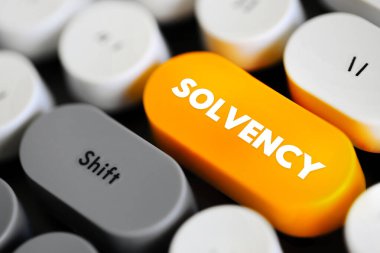 Çözünürlük - borçların fazla olması, borçların ödenmesi, klavyedeki metin kavramı düğmesi