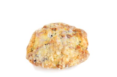 Buzlu yaban mersinli çörek.