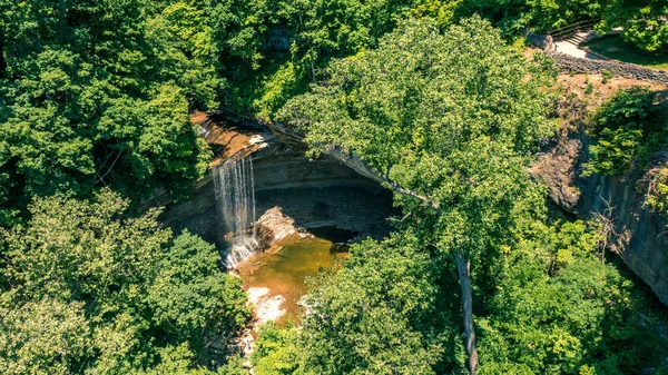 Veduta Aerea Clifty Falls Clifty Falls State Park Madison Indiana — Foto Stock