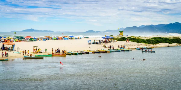 Guarda Embau Enero 2022 Rio Madre Separa Playa Praia Guarda — Foto de Stock