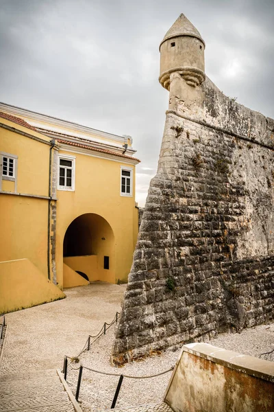 Γωνιακός Πυργίσκος Της Ακρόπολης Της Cascais Στην Πορτογαλία — Φωτογραφία Αρχείου