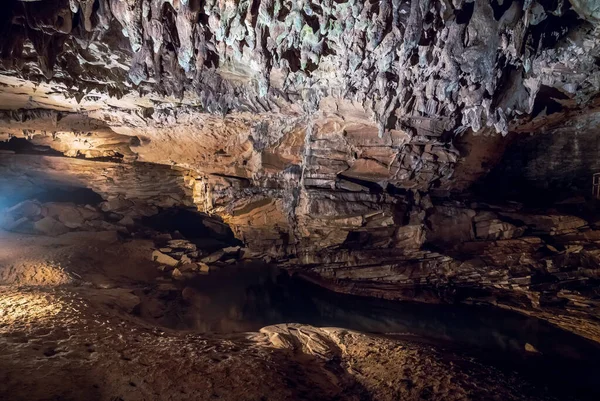 Подземная Река Пещере Каскад Парке Картер Кейвз Штата Кентукки — стоковое фото