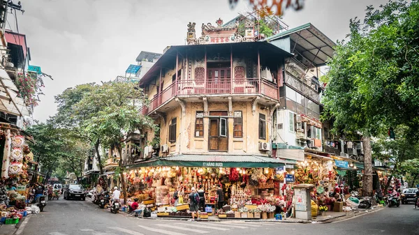 Hanoi Vietnam Novembre 2022 Affichage Lumineux Magasin Noël Dans Quartier — Photo