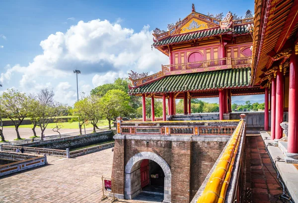Övre Nivån Meridian Gate Imperial City Hue Vietnam — Stockfoto