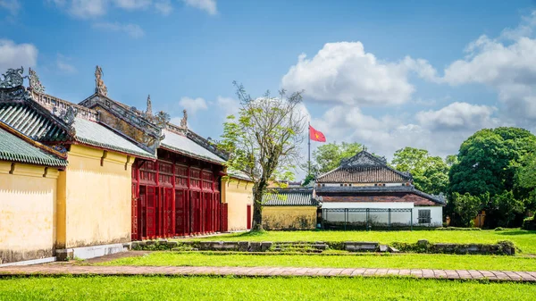 Двор Кхонтайского Дворца Имперском Городе Хюэ Вьетнам — стоковое фото