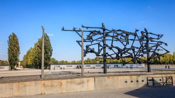 Dachau Německo Září 2015 Mezinárodní Památková Zeď Místě Památníku Koncentračního — Stock fotografie