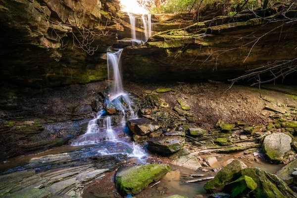 Kentucky Deki Mccammon Branch Falls Uzun Soluklu Görüntüsü — Stok fotoğraf