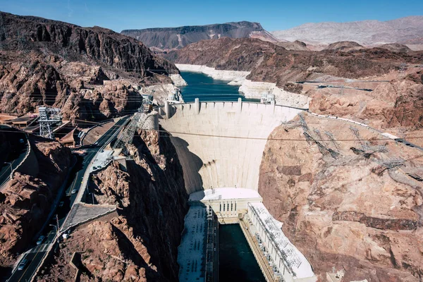 Scenic View Hoover Dam Lake Mead Bypass Bridge — Stock Photo, Image