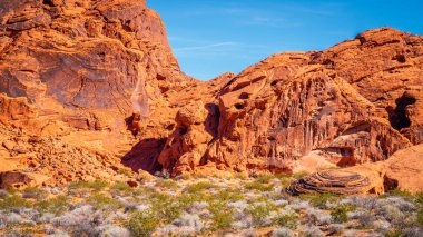 kaya oluşumları vadisinde Nevada eyalet parkı ateş