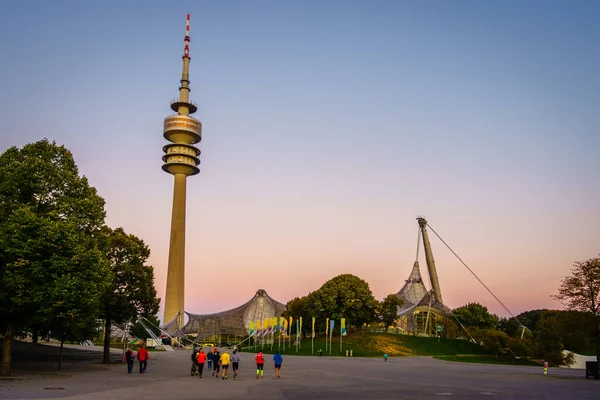 Μόναχο Γερμανία Σεπτεμβρίου 2015 Ολυμπιακό Πάρκο Μονάχου Ένα Αθλητικό Και — Φωτογραφία Αρχείου