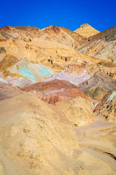 Scenic View Artist Palette Hills Covered Colorful Volcanic Deposits Death — Stock Photo, Image