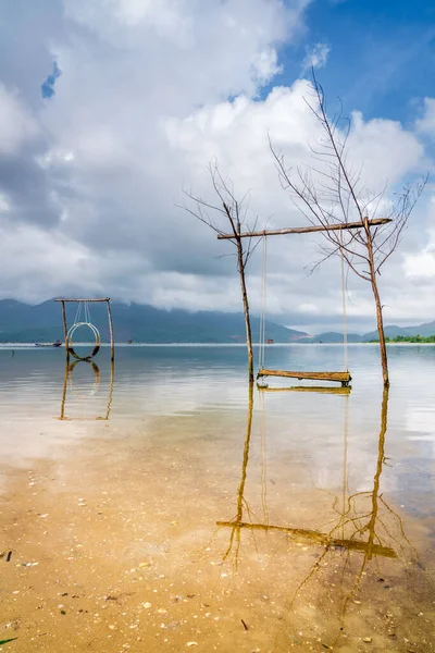 Conjunto Columpios Una Laguna Costera Vietnam Central — Foto de Stock
