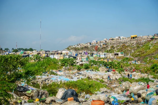 Lagos Nigeria November 2019 People Living Picking Garbage Waste Disposal — Stock Photo, Image