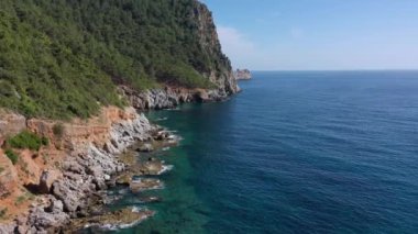 Hindi Alanya 'da güzel bir sahil. Yüksek kalite 4k görüntü