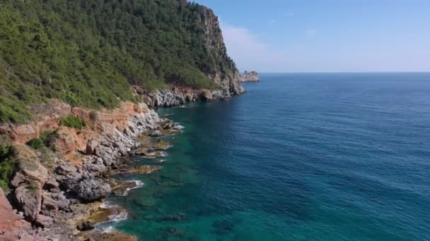 Прекрасний Пляж Туреччині Кадри Високої Якості — стокове відео